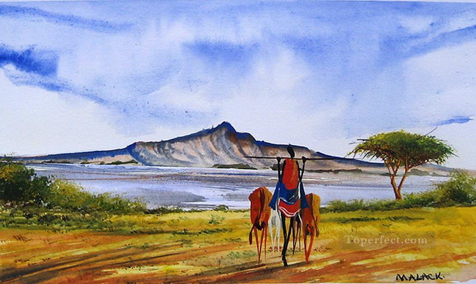 Près de Naivasha de l’Afrique Peintures à l'huile